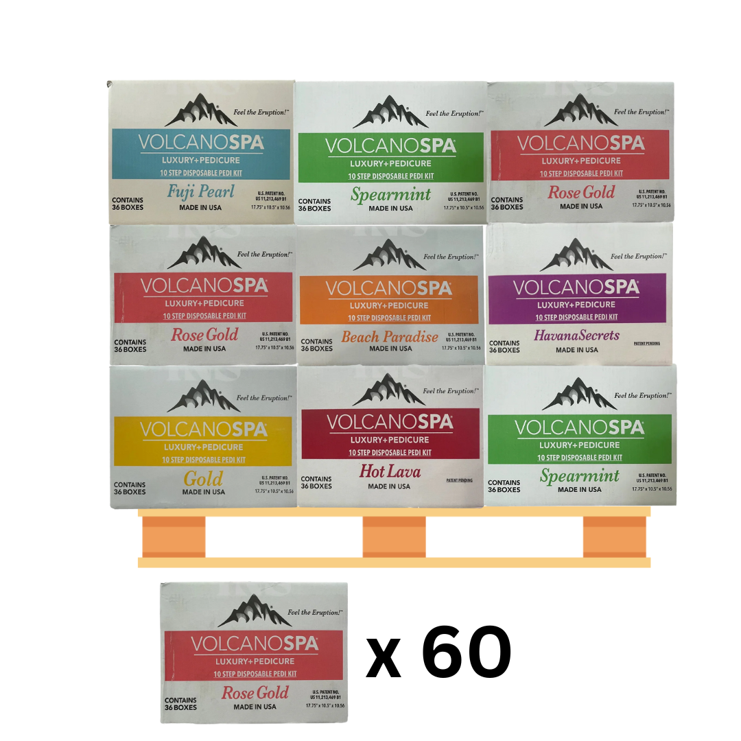 La palm volcano spa 10 steps 36/box - 60/case per pallet
