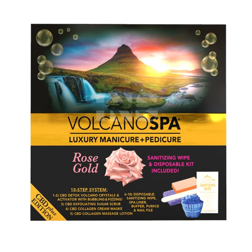 LA PALM Volcano Spa 10 Steps 36/Box - Rose Gold Hemp Extract