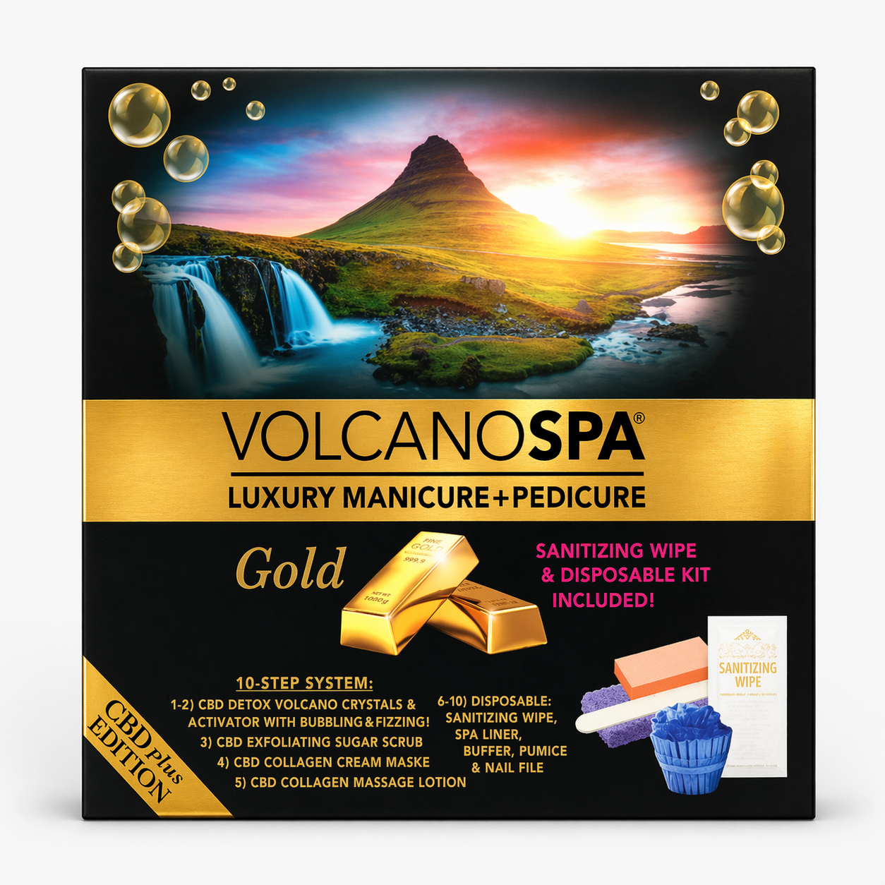 La palm volcano spa 10 steps single - gold - spa treatment