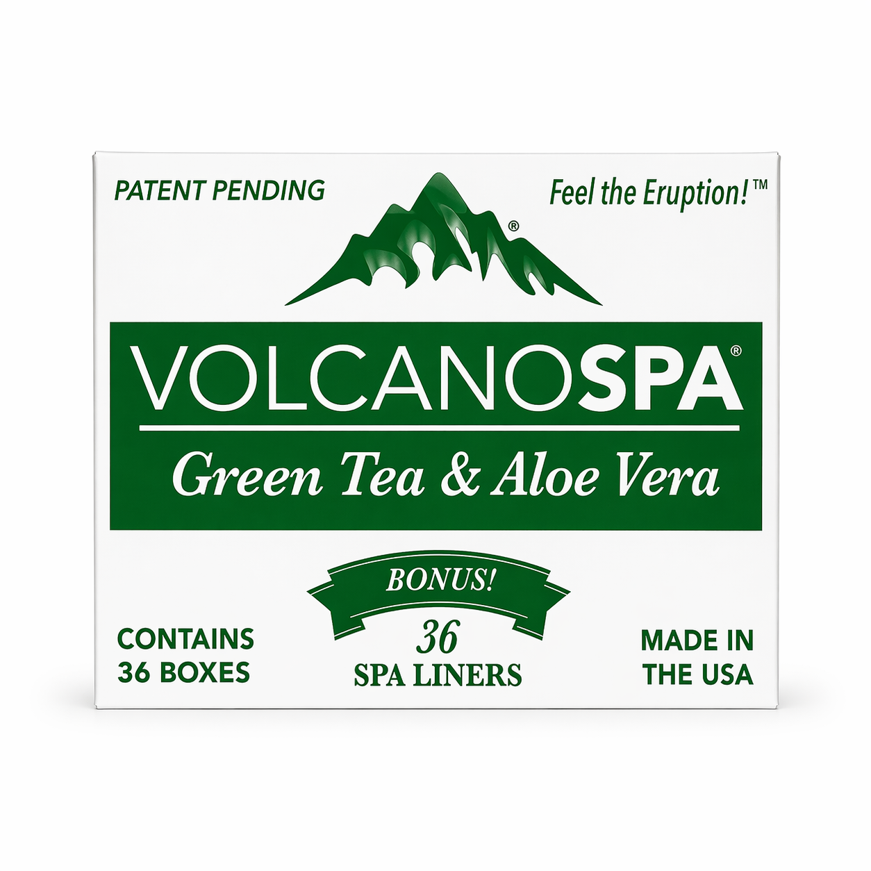 La palm volcano spa 6 steps 36/box - green tea - spa