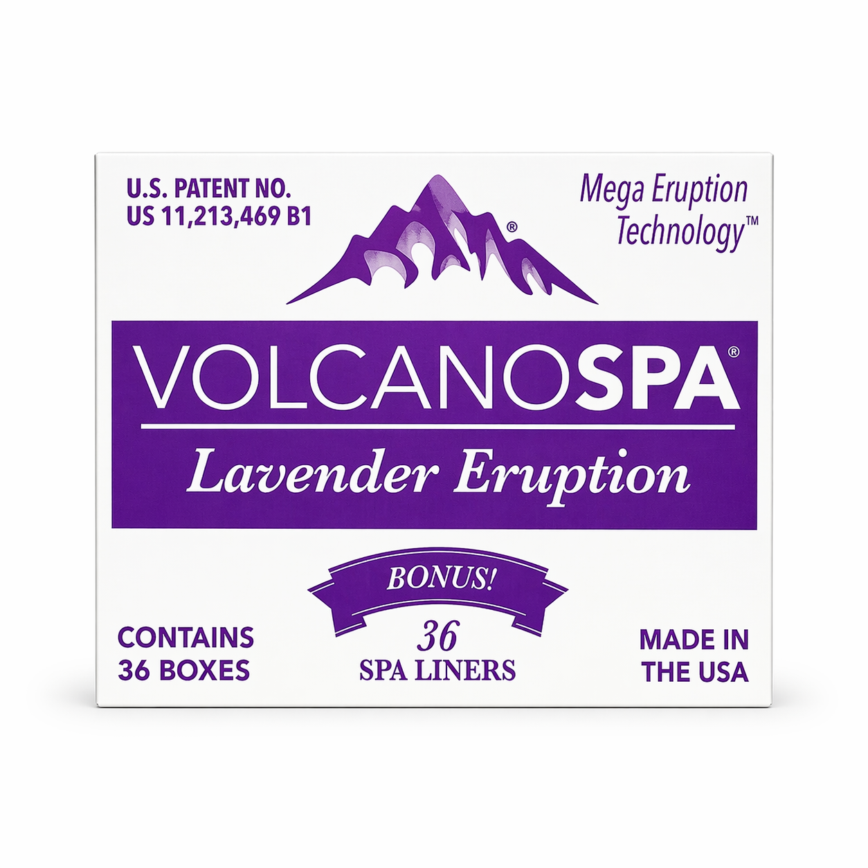 La palm volcano spa 6 steps 36/box - lavender - spa