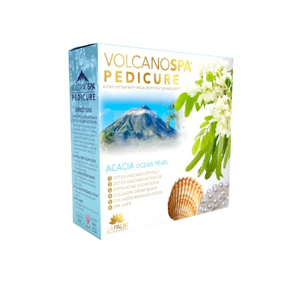 LA PALM Volcano Spa 6 Steps 36/Box - Ocean Pearl (Acacia) -