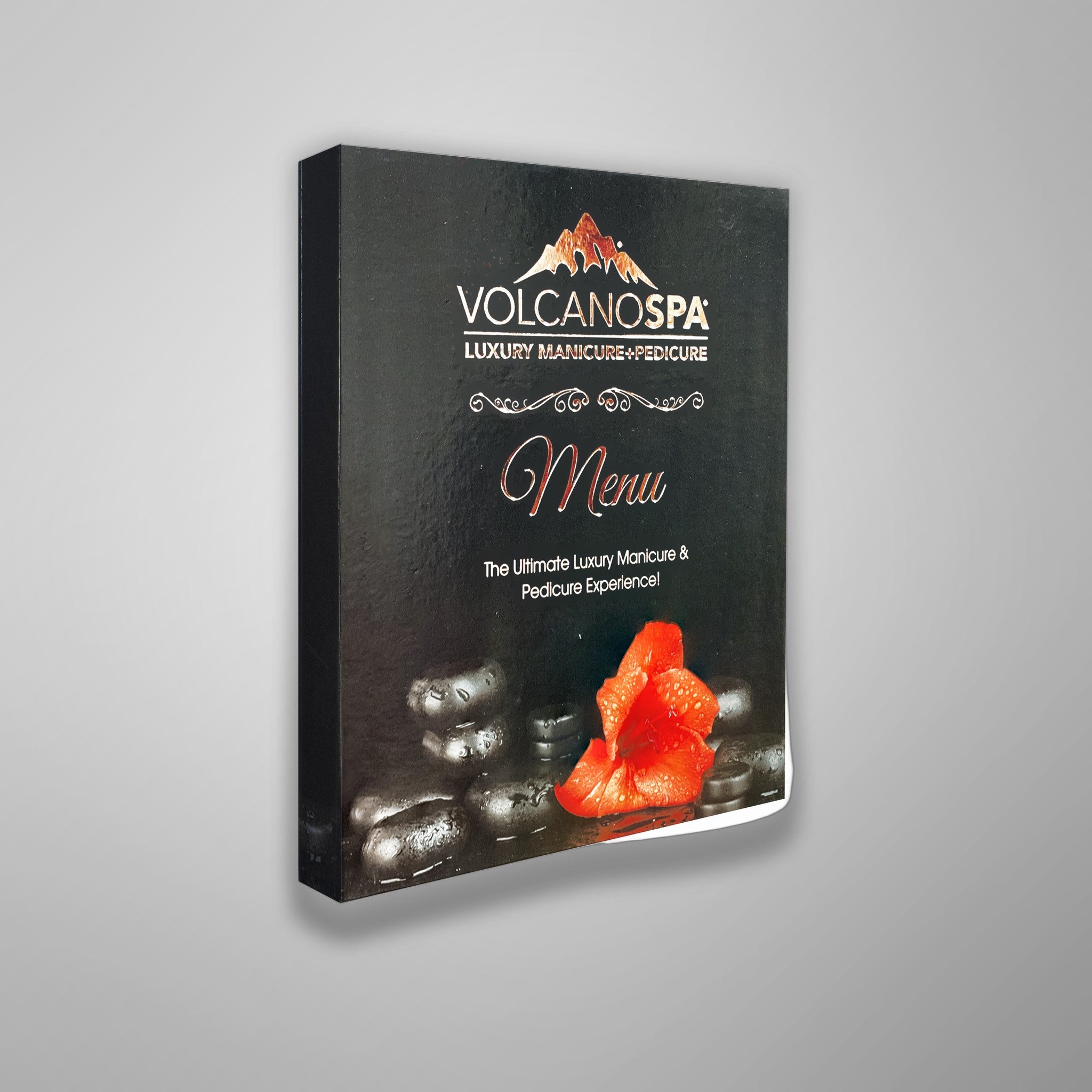 LA PALM Volcano Spa Cover Menu - Peach