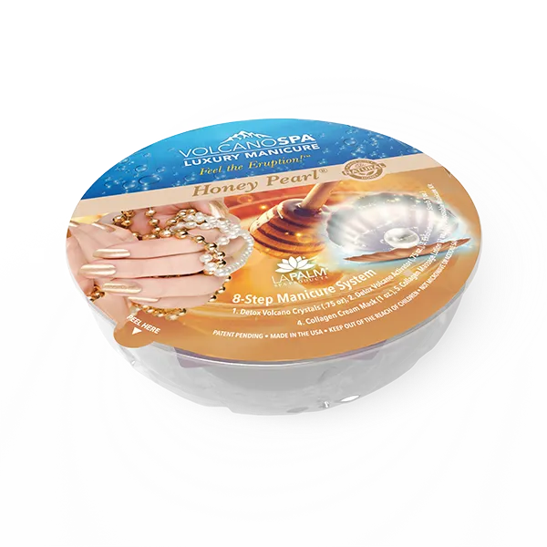 La palm volcano spa manicure bowl single - honey pearl