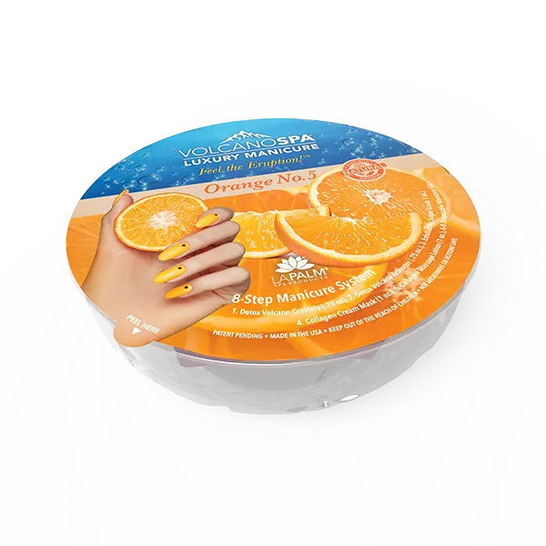 La palm volcano spa manicure bowl single - orange no. 5