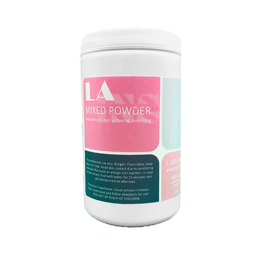 LA Powder Mixed Clear 24 oz (1.5 lbs) - Nail Art Accessory