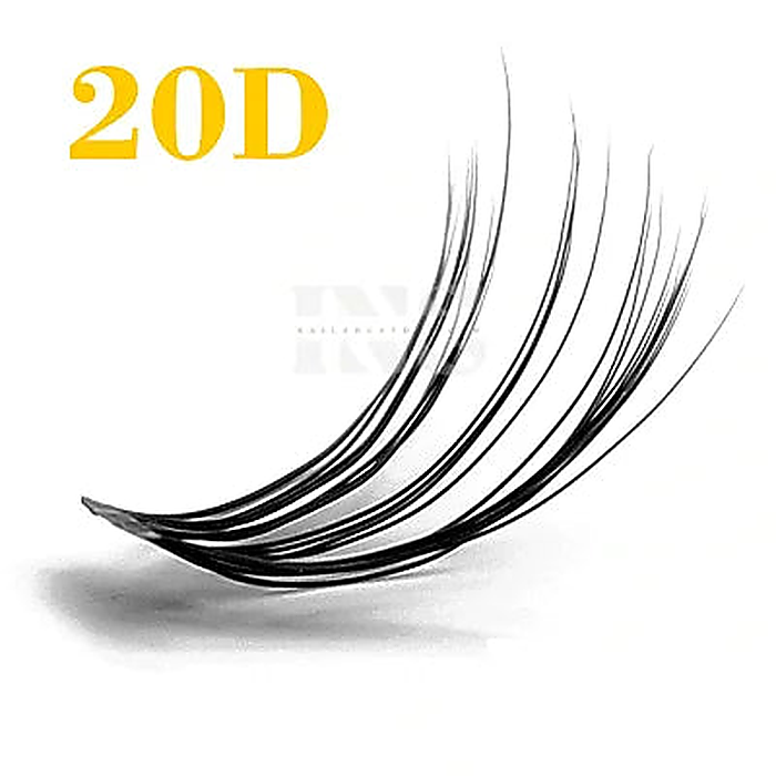 LASH 20 Hairs Knot Free Lashes SHORT Single Tray