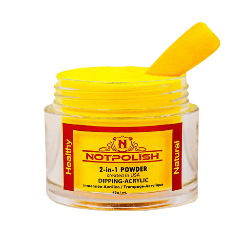 NOTPOLISH 2 in 1 Powder - M104 Yellow Mamba - 2 oz