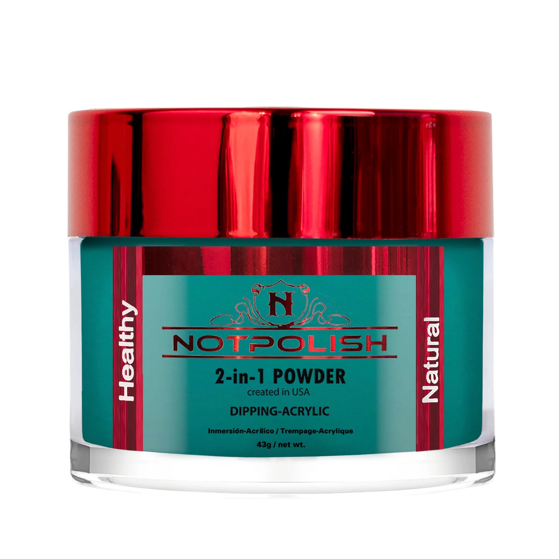 NOTPOLISH 2 in 1 Powder - M106 I Don't Kiss & Teal - 2 oz