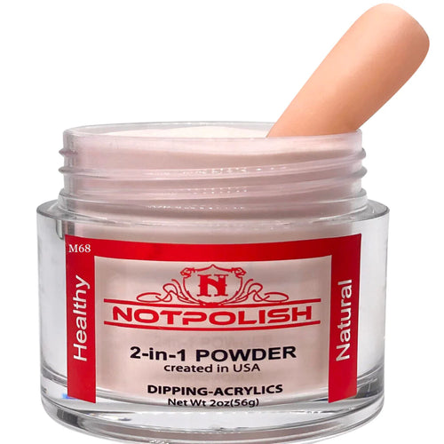 NOTPOLISH 2 in 1 Powder - M68 Peeky Nude - 2 oz