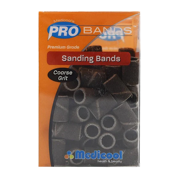 Medicool sanding bands brown - coarse (100 pcs) - nail file