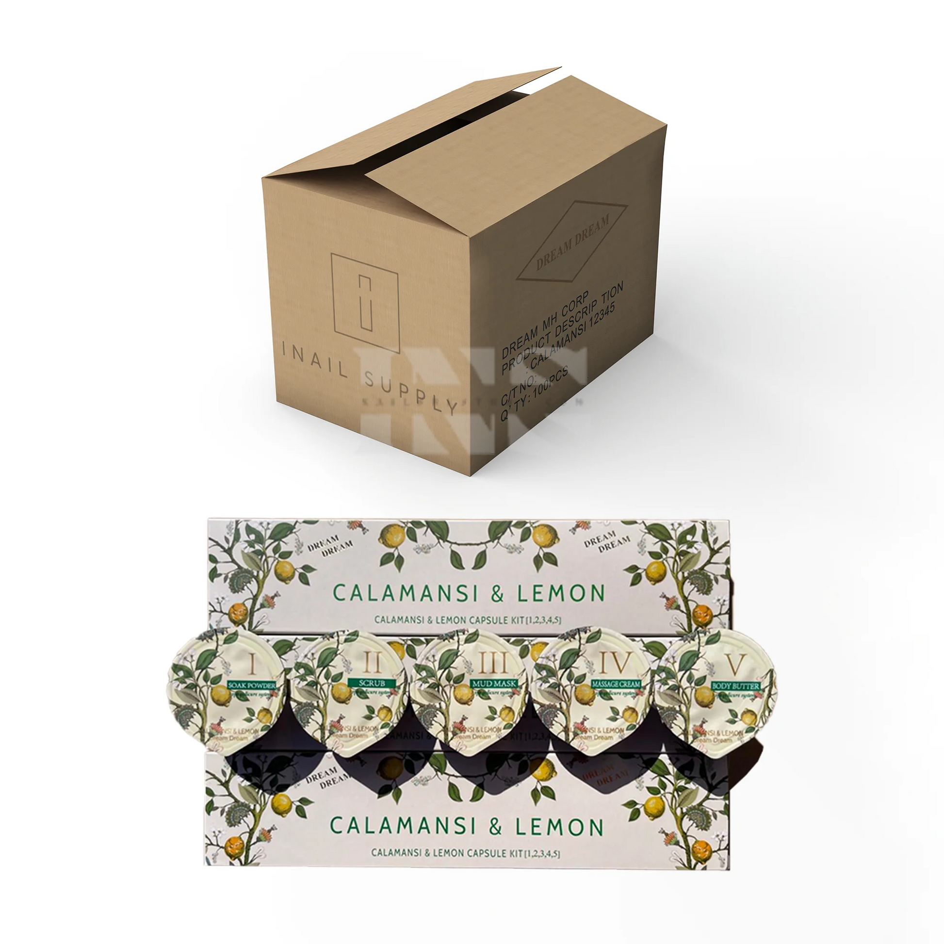 Mystique pedicure 5 step - 100/box - calamasi - pedicure kit