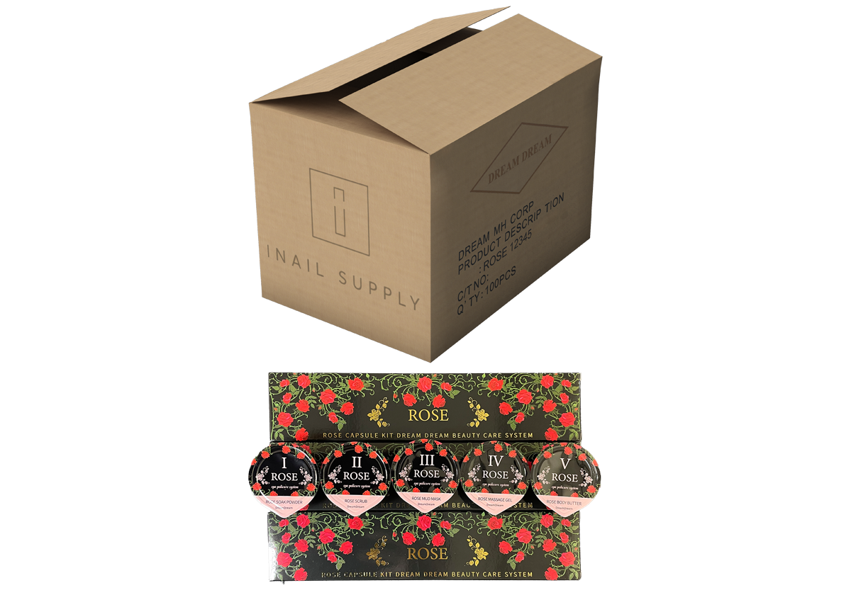 Mystique rose pedicure 5 step - 100/box - pedicure kit