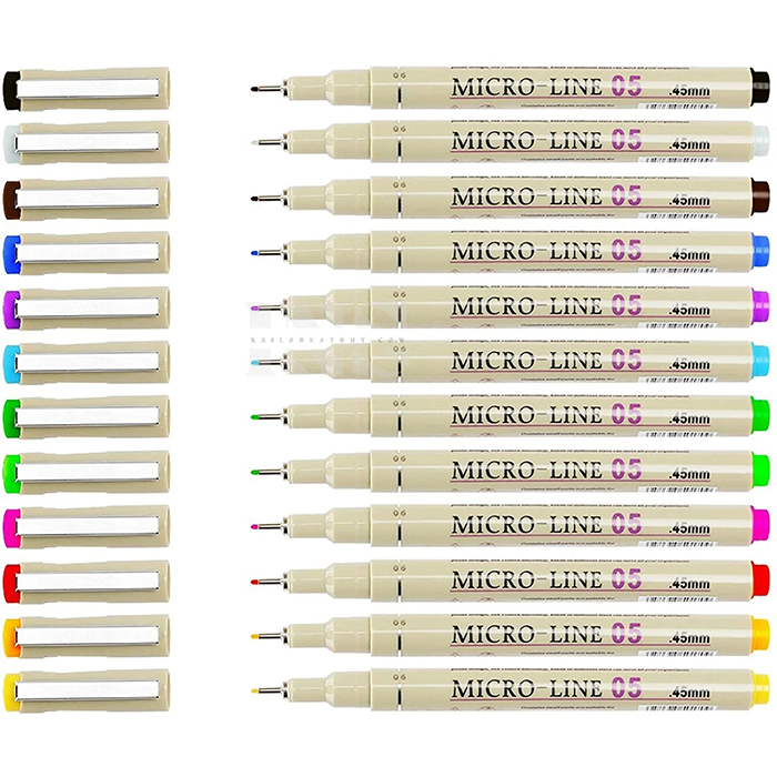 Nail art pen set 12 free gold & silver - nail art accessory