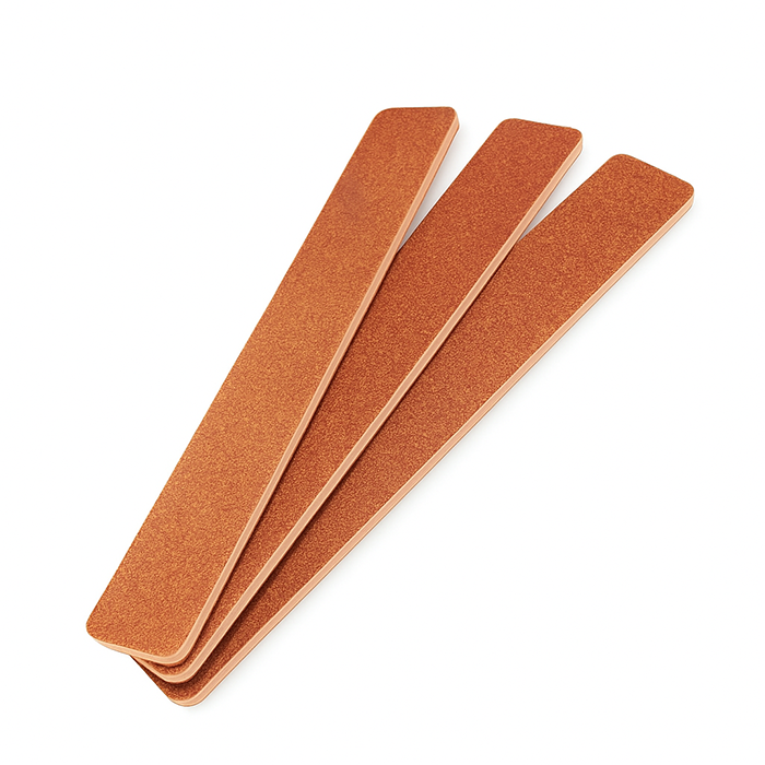 Nail file square brown (yellow center) usa 80/80 50/pk