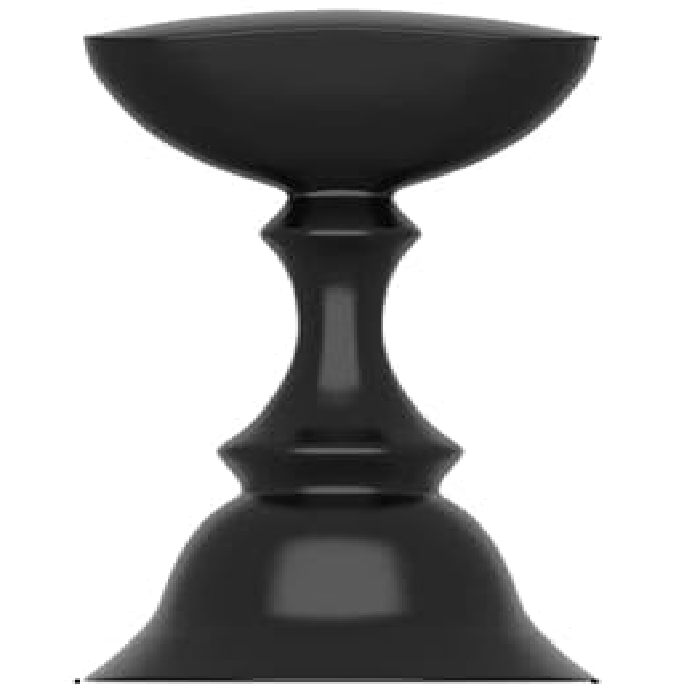 Nail pawns practice stand - black - practice kit