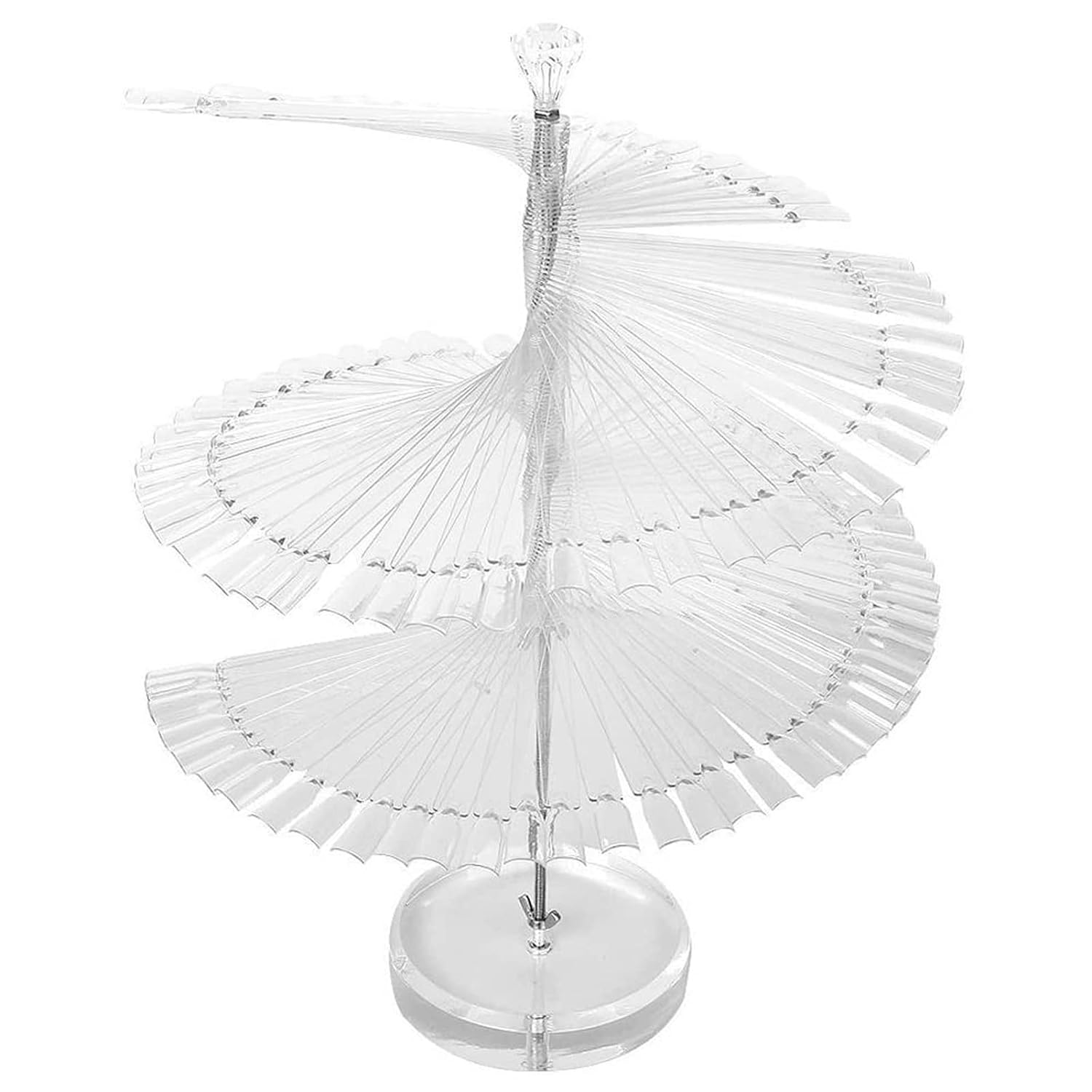 Nail polish color chart tips w/ stand clear (120 pcs)