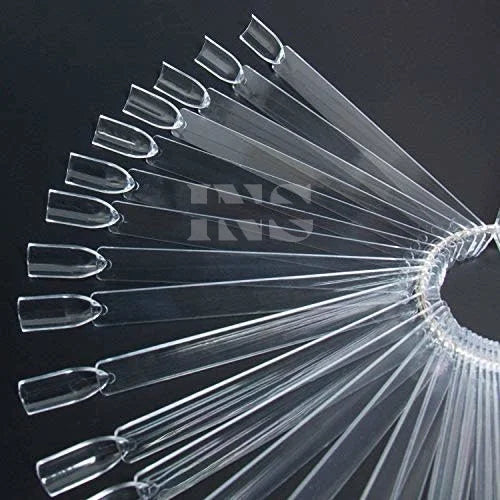 Nail Tip Clear Polish Display w/ Ring (100 pcs) - Nail Tips