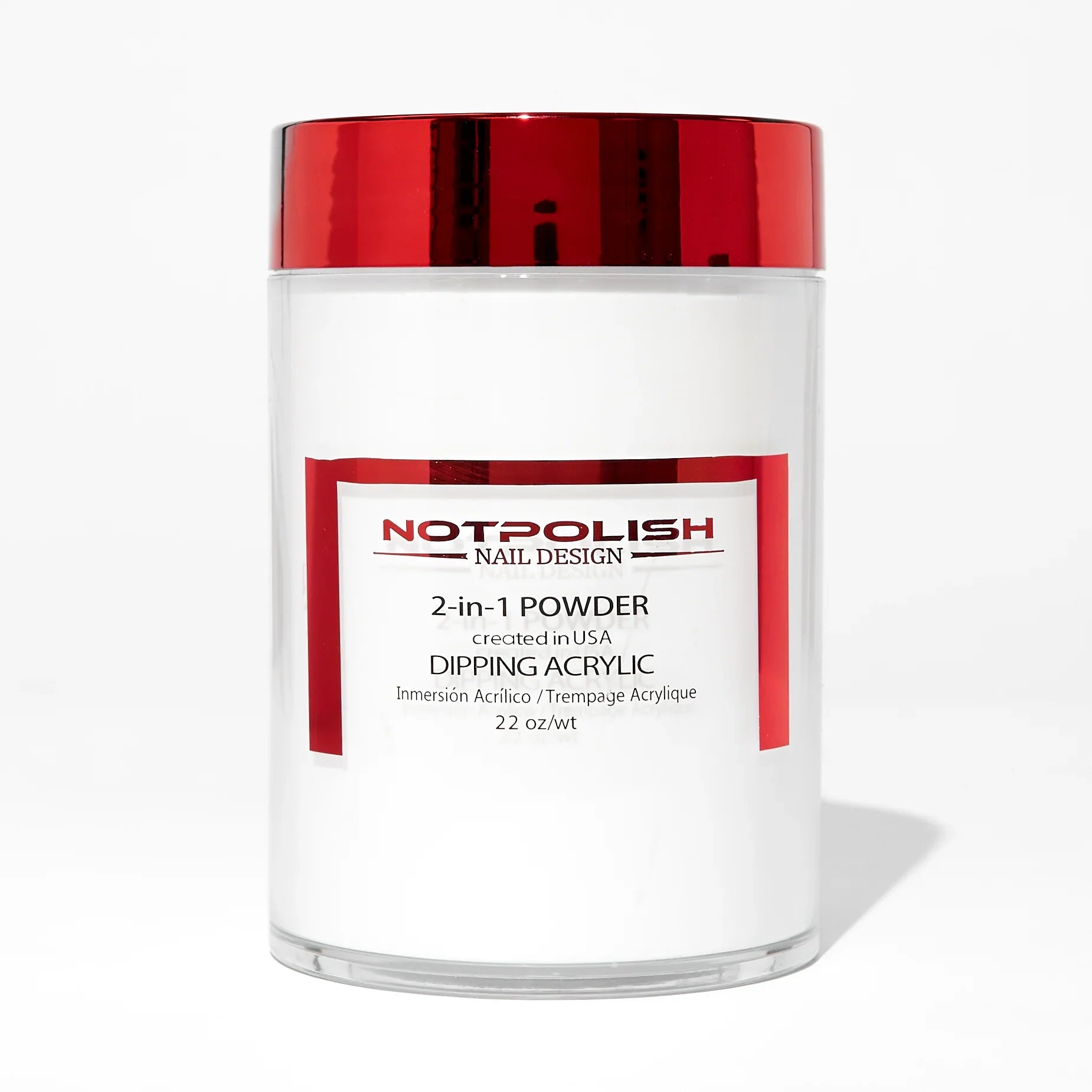 Notpolish 2 in 1 powder - 01 clear refill - 22 oz - dip