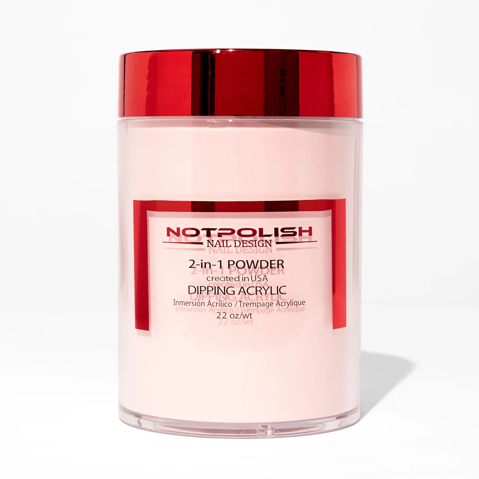 Notpolish 2 in 1 powder - dark pink refill - 22 oz - dip