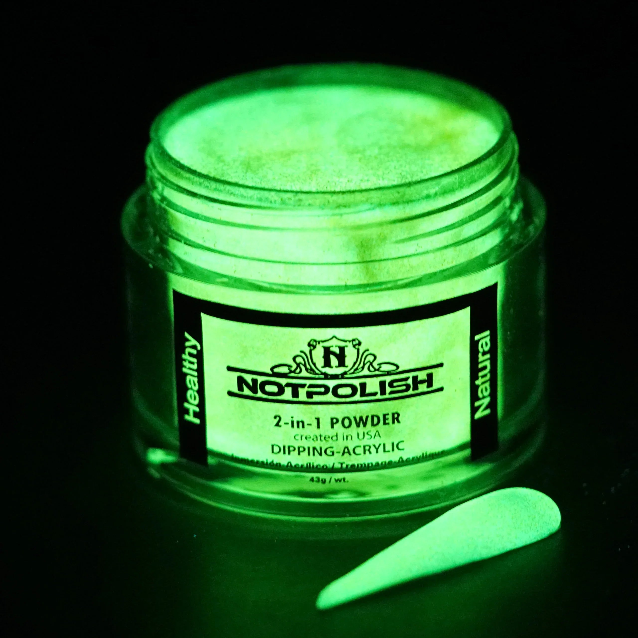 Notpolish 2 in 1 powder - g10 lightning strike - 2 oz