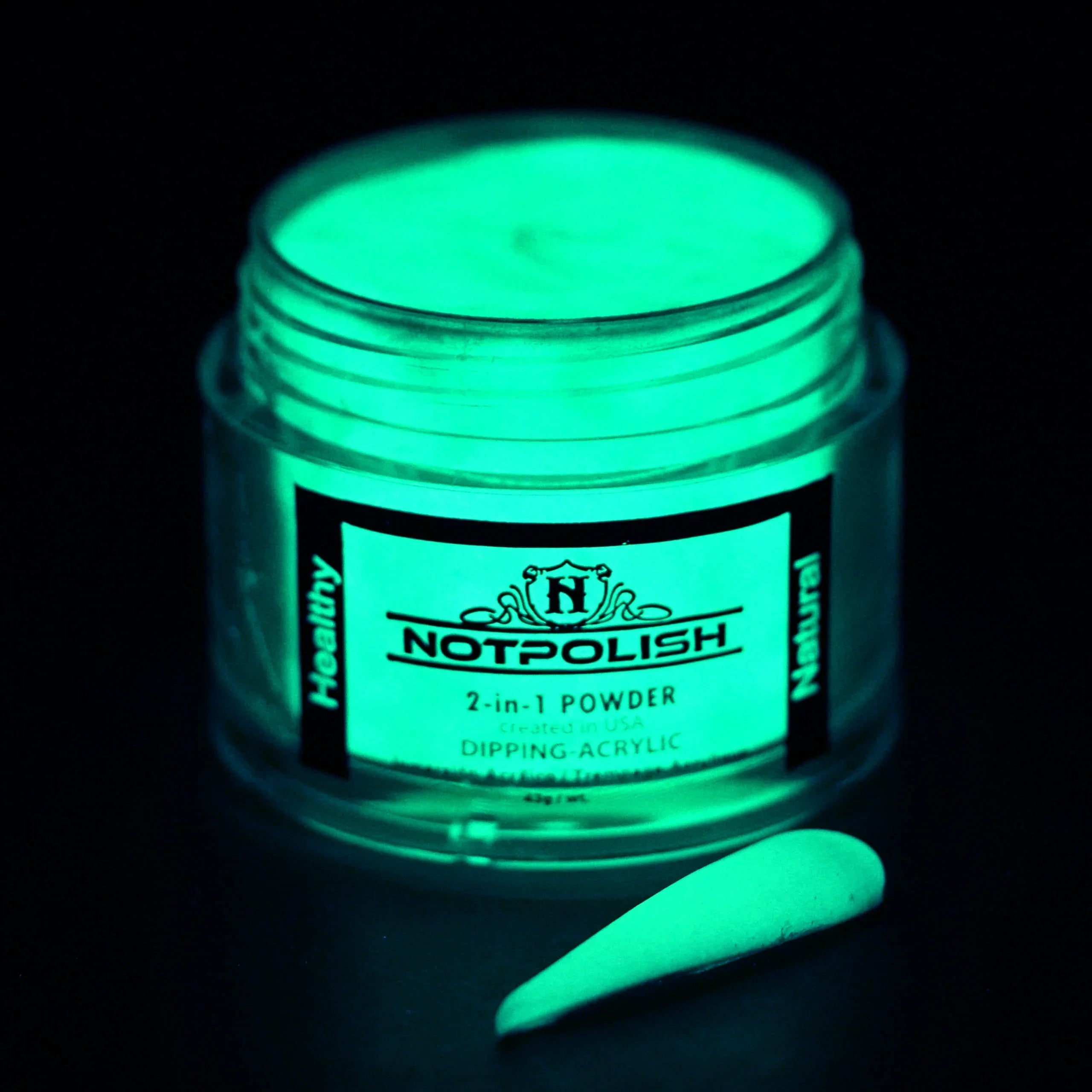 Notpolish 2 in 1 powder - g15 neon ninjas - 2 oz - acrylic