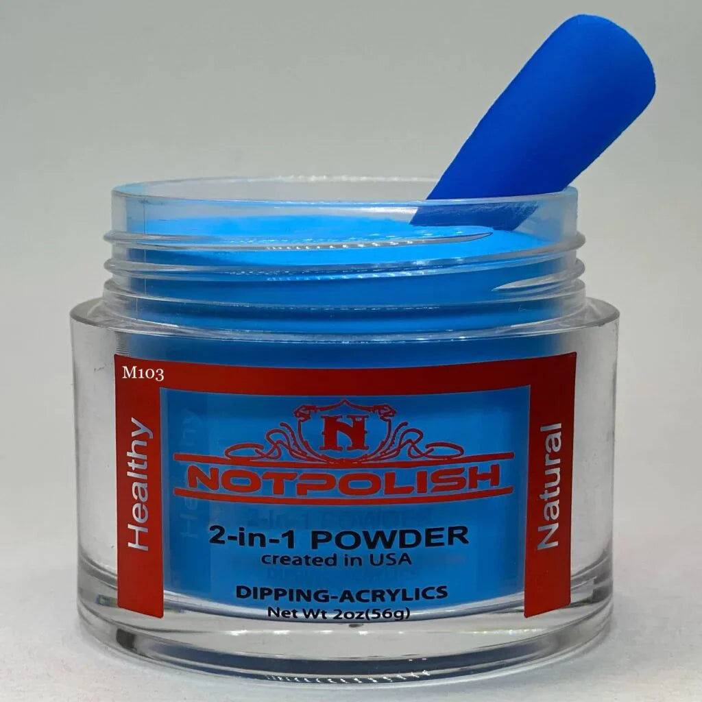 Notpolish 2 in 1 powder - m103 brain freeze - 2 oz