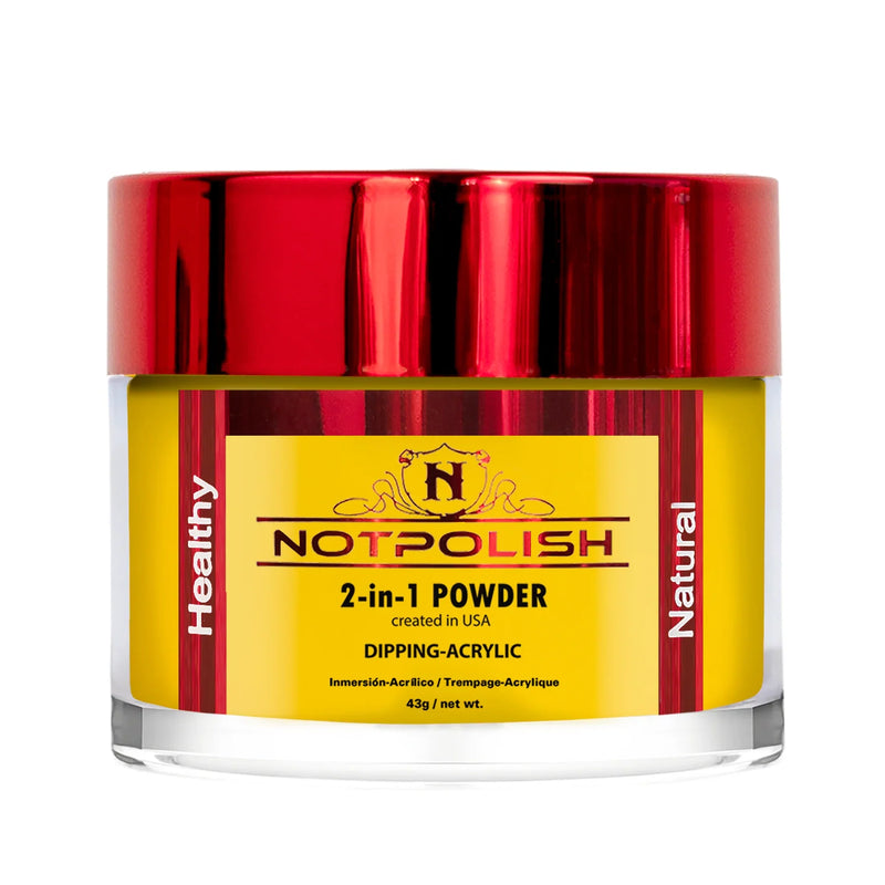 Notpolish 2 in 1 powder - m104 yellow mamba - 2 oz
