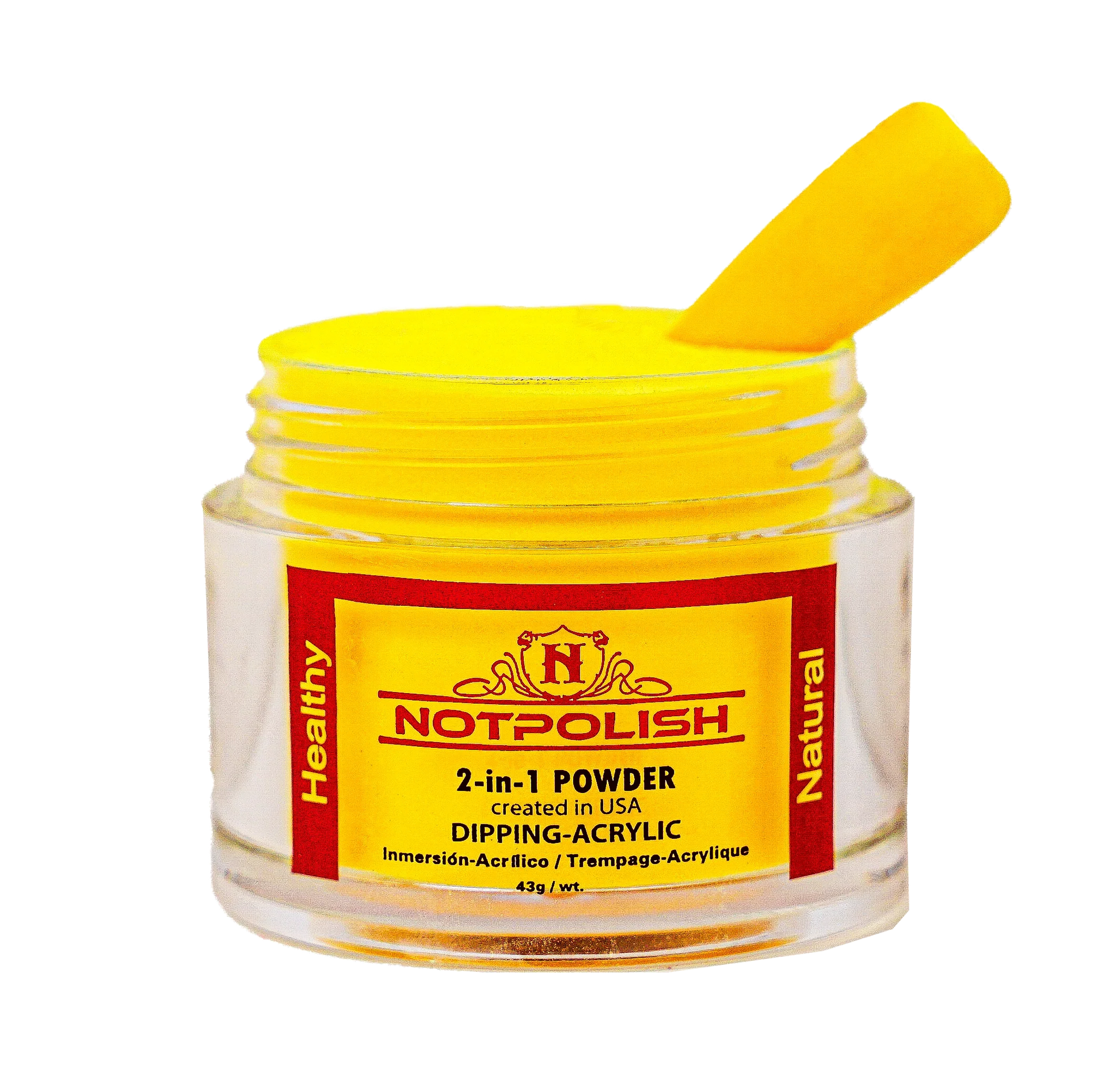 Notpolish 2 in 1 powder - m104 yellow mamba - 2 oz