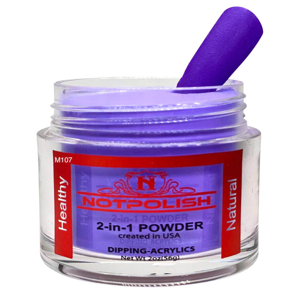 Notpolish 2 in 1 powder - m107 mambacita - 2 oz - acrylic