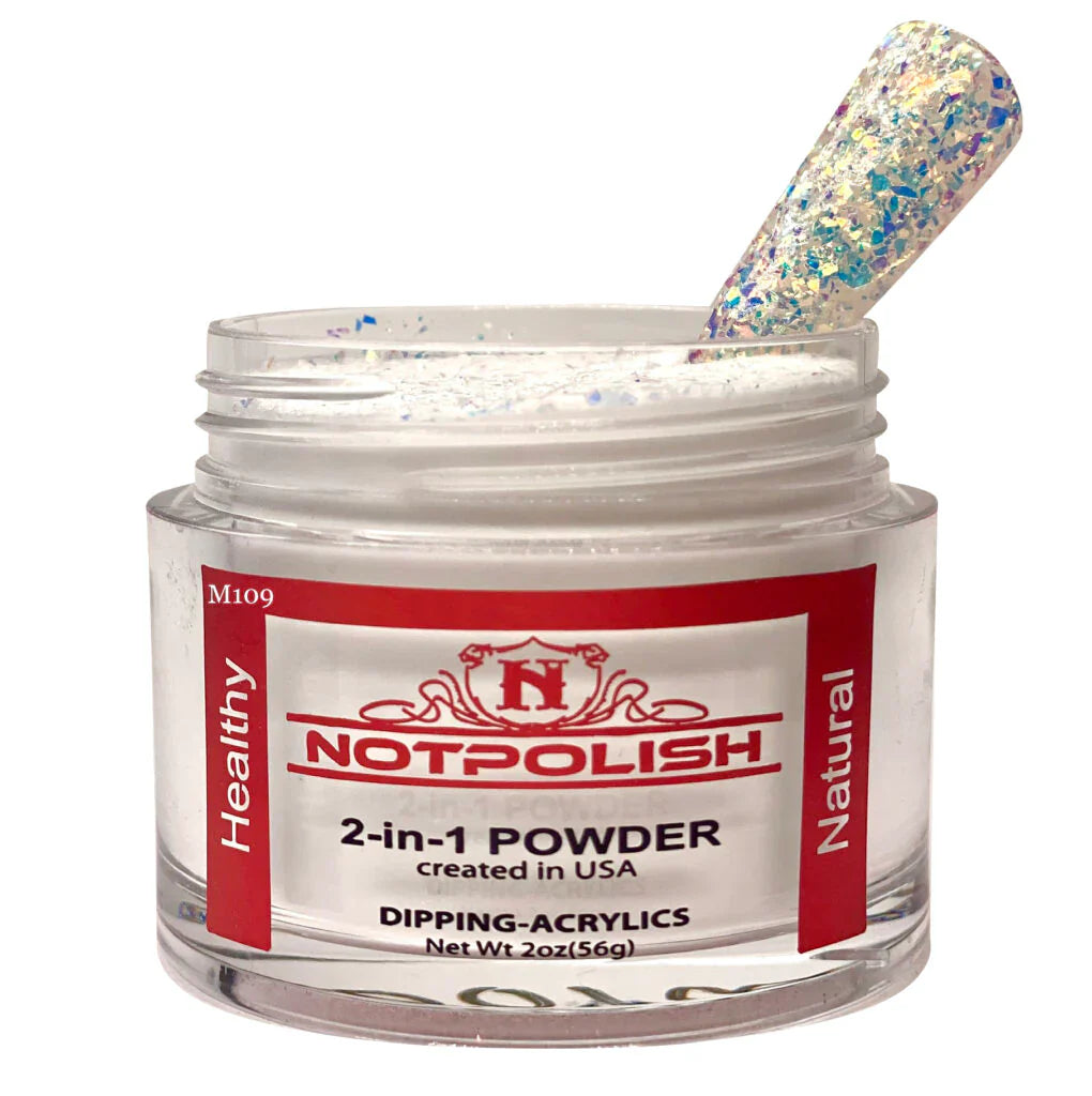 Notpolish 2 in 1 powder - m109 night out - 2 oz - acrylic