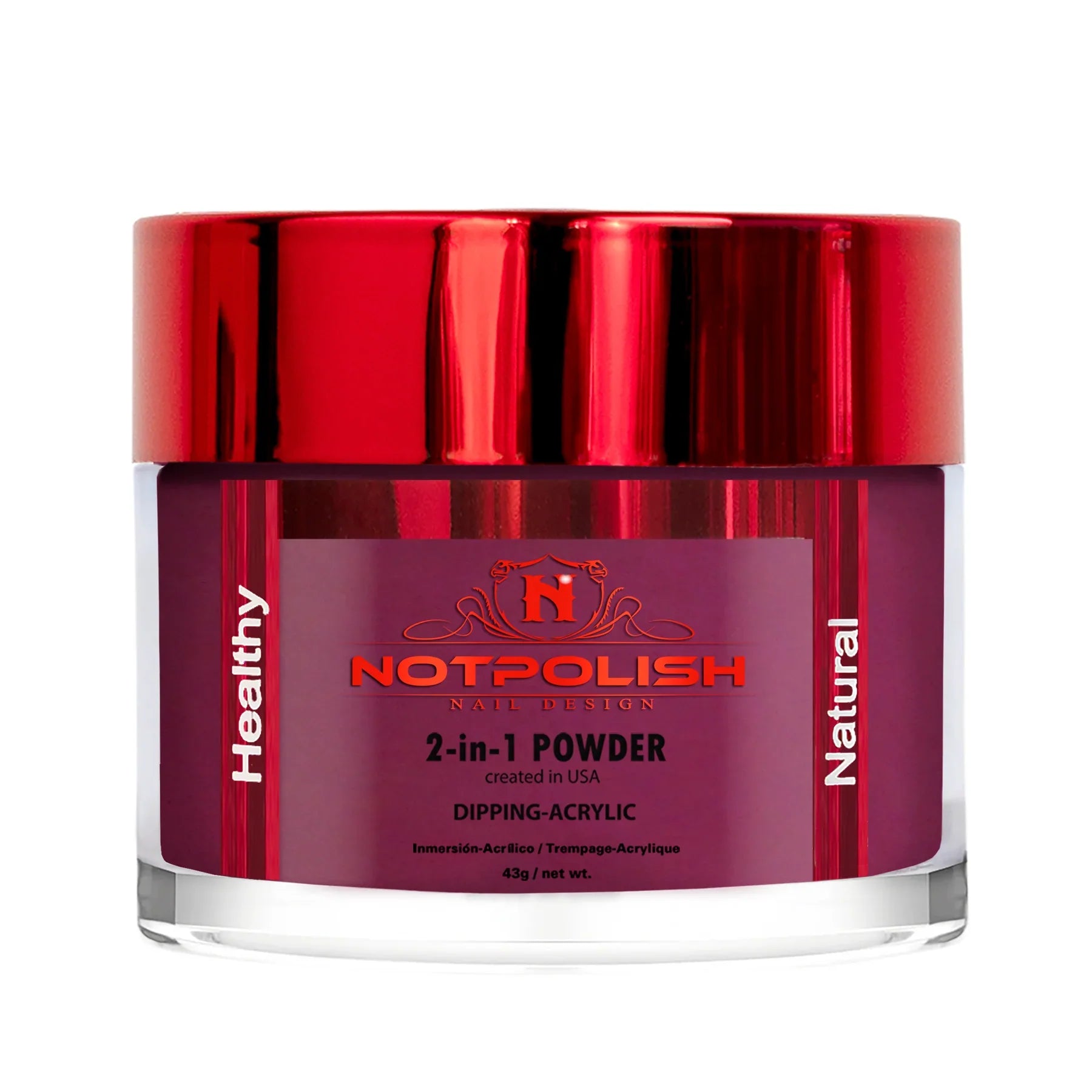 Notpolish 2 in 1 powder - m113 big plum - 2 oz - acrylic dip