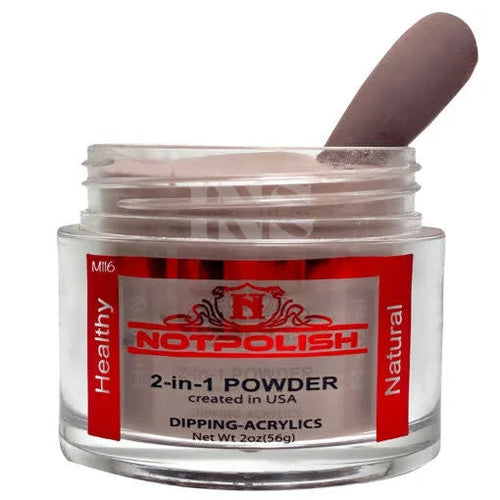 NOTPOLISH 2 in 1 Powder - M116 Chocolate Thunder - 2 oz -