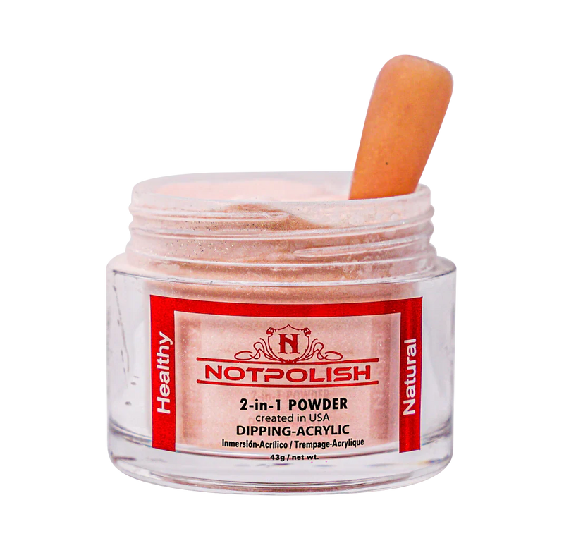 Notpolish 2 in 1 powder - m121 creme brulee - 2 oz