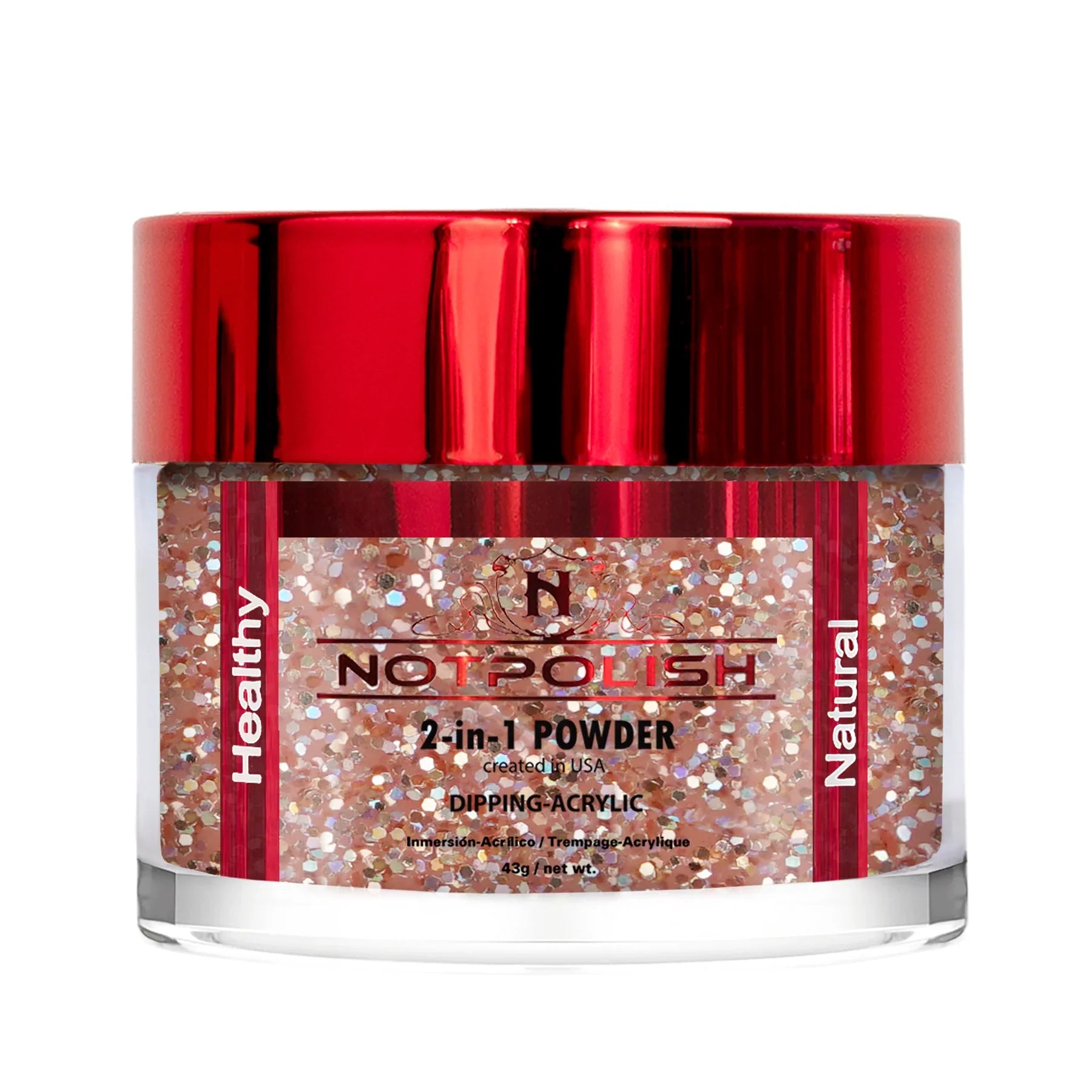 Notpolish 2 in 1 powder - m24 bare with me - 2 oz - acrylic