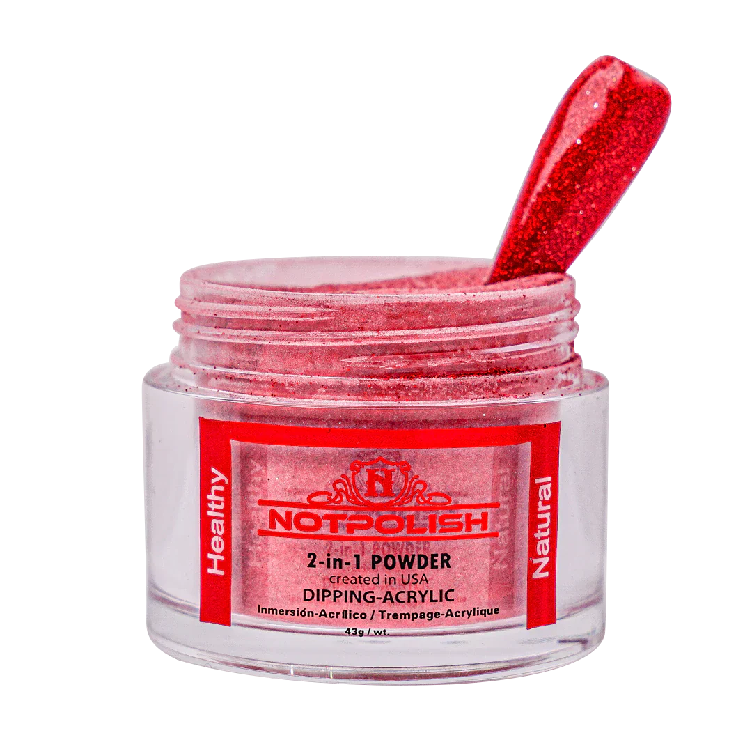 Notpolish 2 in 1 powder - m28 red fox - 2 oz - acrylic dip