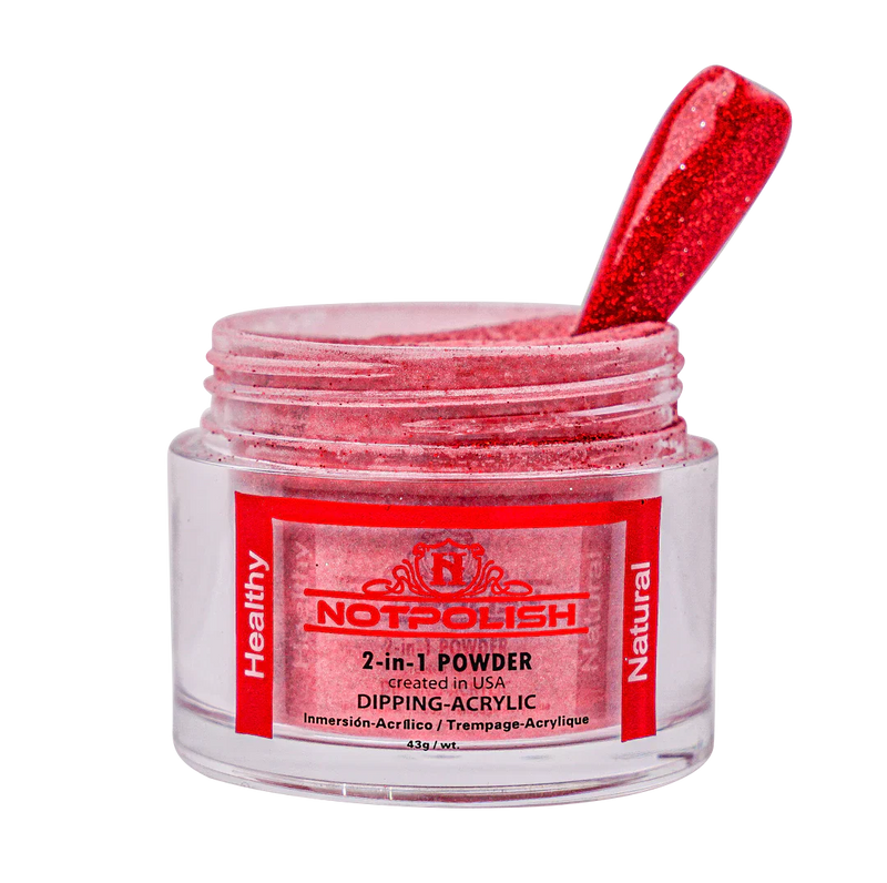 Notpolish 2 in 1 powder - m28 red fox - 2 oz - acrylic dip