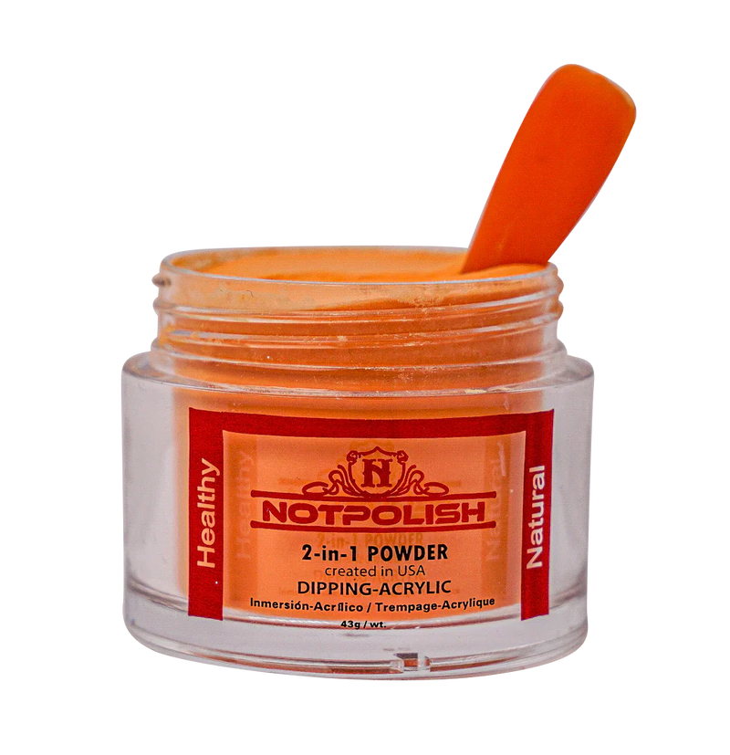 Notpolish 2 in 1 powder - m35 bombshell - 2 oz - acrylic dip