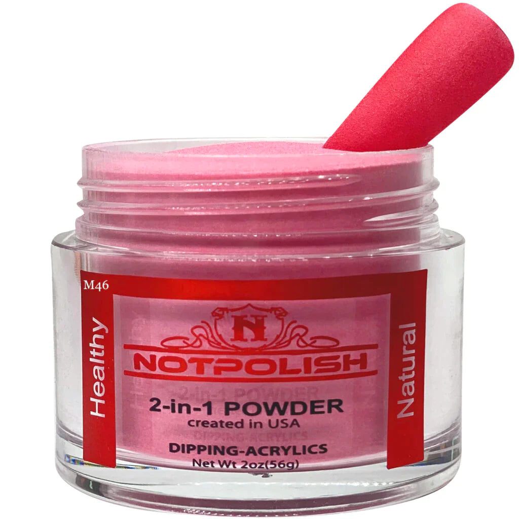 Notpolish 2 in 1 powder - m46 blast off - 2 oz - acrylic dip