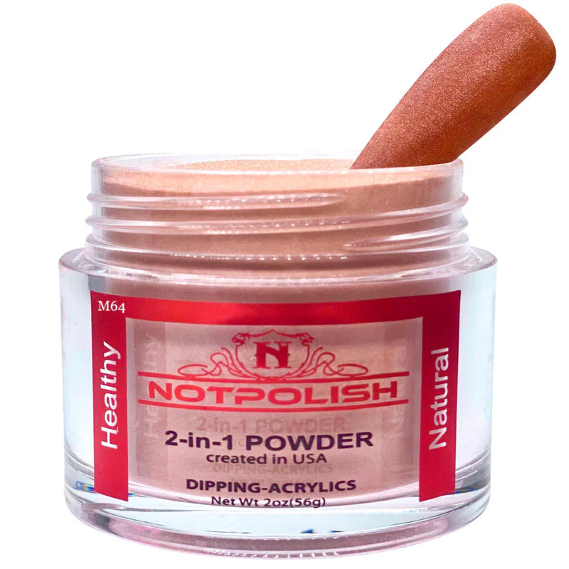 Notpolish 2 in 1 powder - m64 fall for bronze - 2 oz