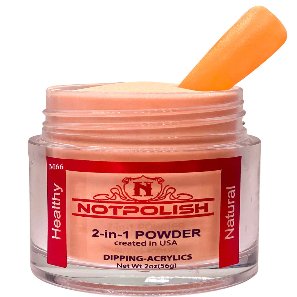 Notpolish 2 in 1 powder - m66 lemon drop - 2 oz - acrylic