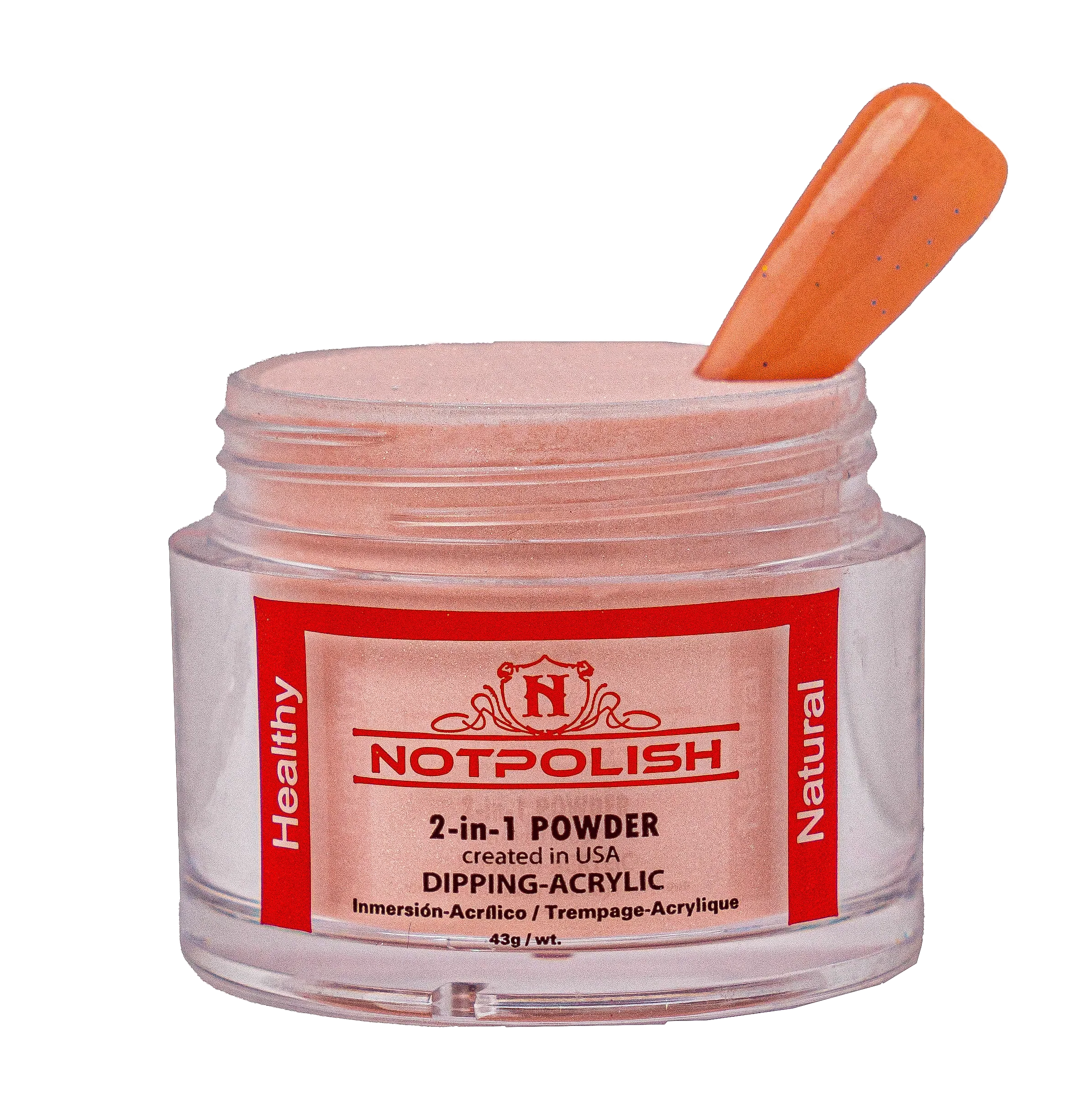 Notpolish 2 in 1 powder - m73 rose - 2 oz - acrylic dip