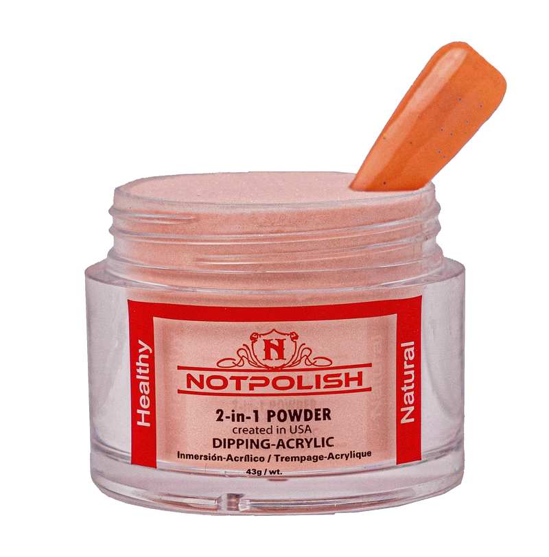 Notpolish 2 in 1 powder - m73 rose - 2 oz - acrylic dip