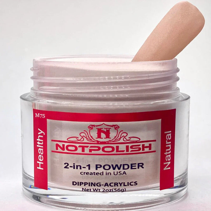 Notpolish 2 in 1 powder - m75 naughty gurl - 2 oz - acrylic