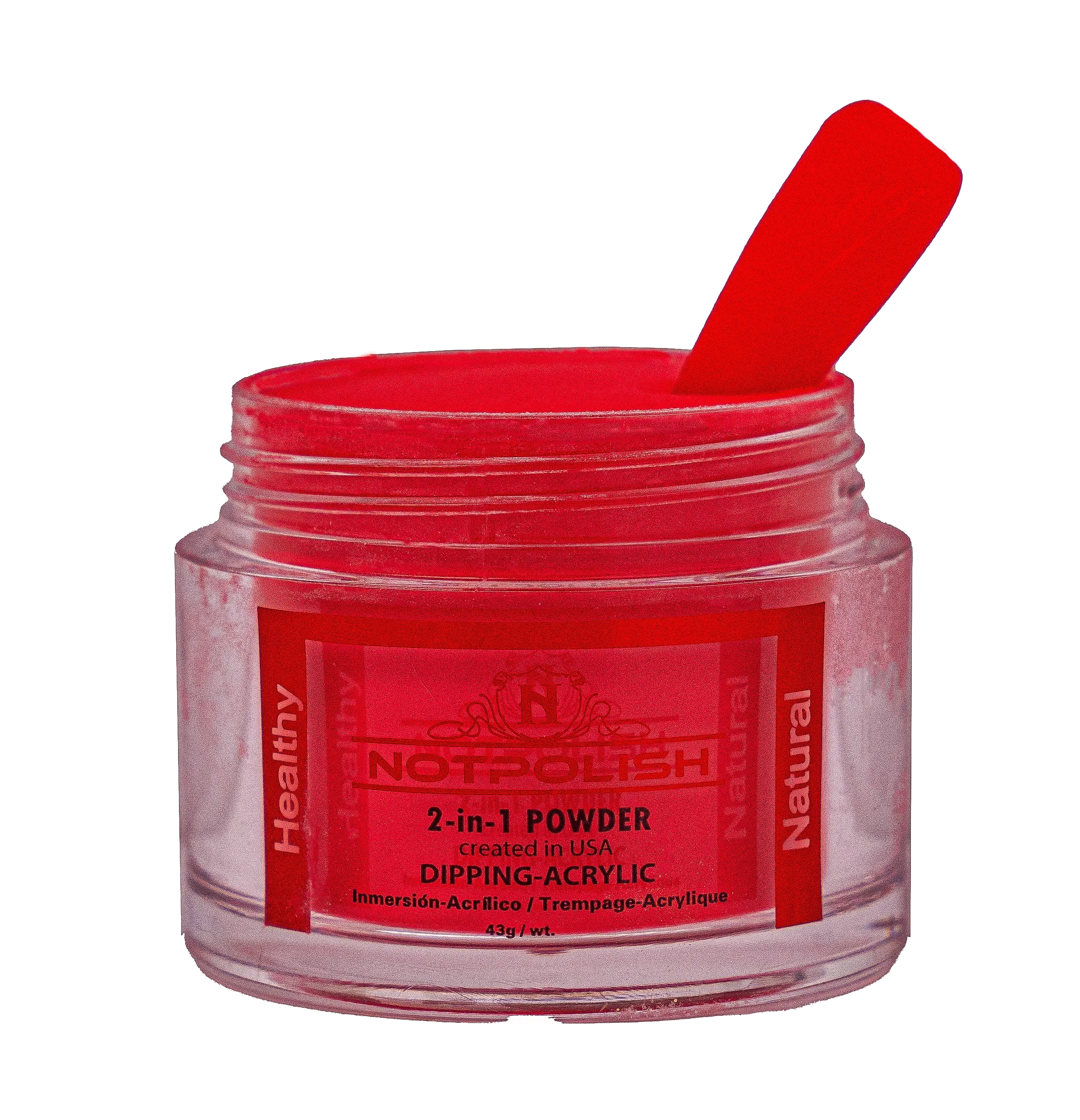 Notpolish 2 in 1 powder - m76 red cap - 2 oz - acrylic dip