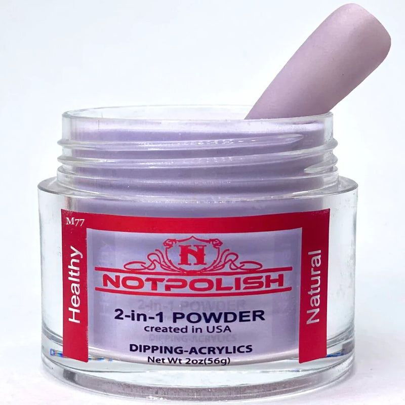 Notpolish 2 in 1 powder - m77 icy cold - 2 oz - acrylic dip