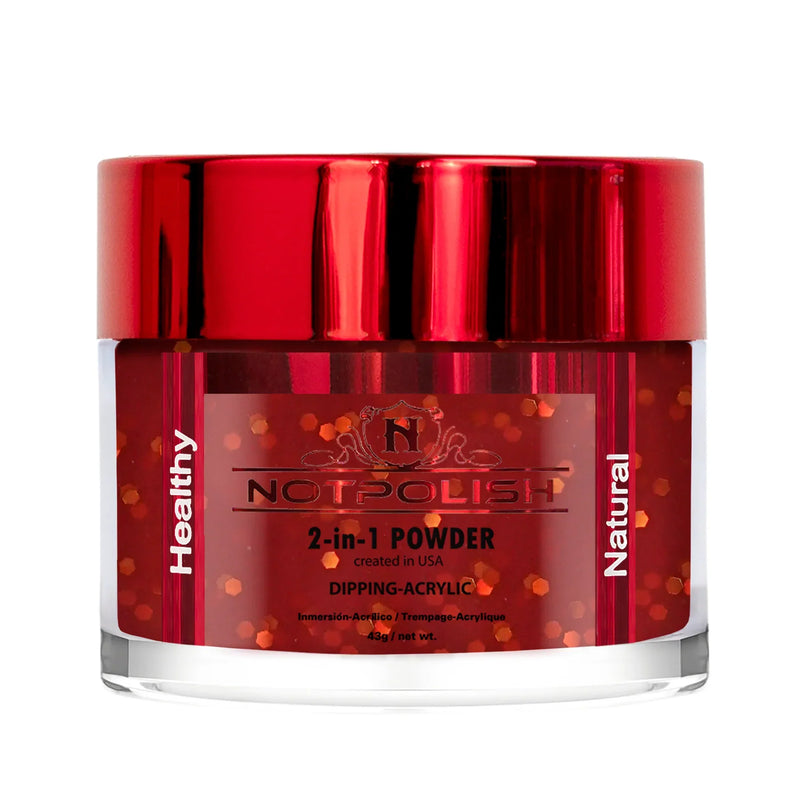 Notpolish 2 in 1 powder - m82 hot tamale - 2 oz - acrylic