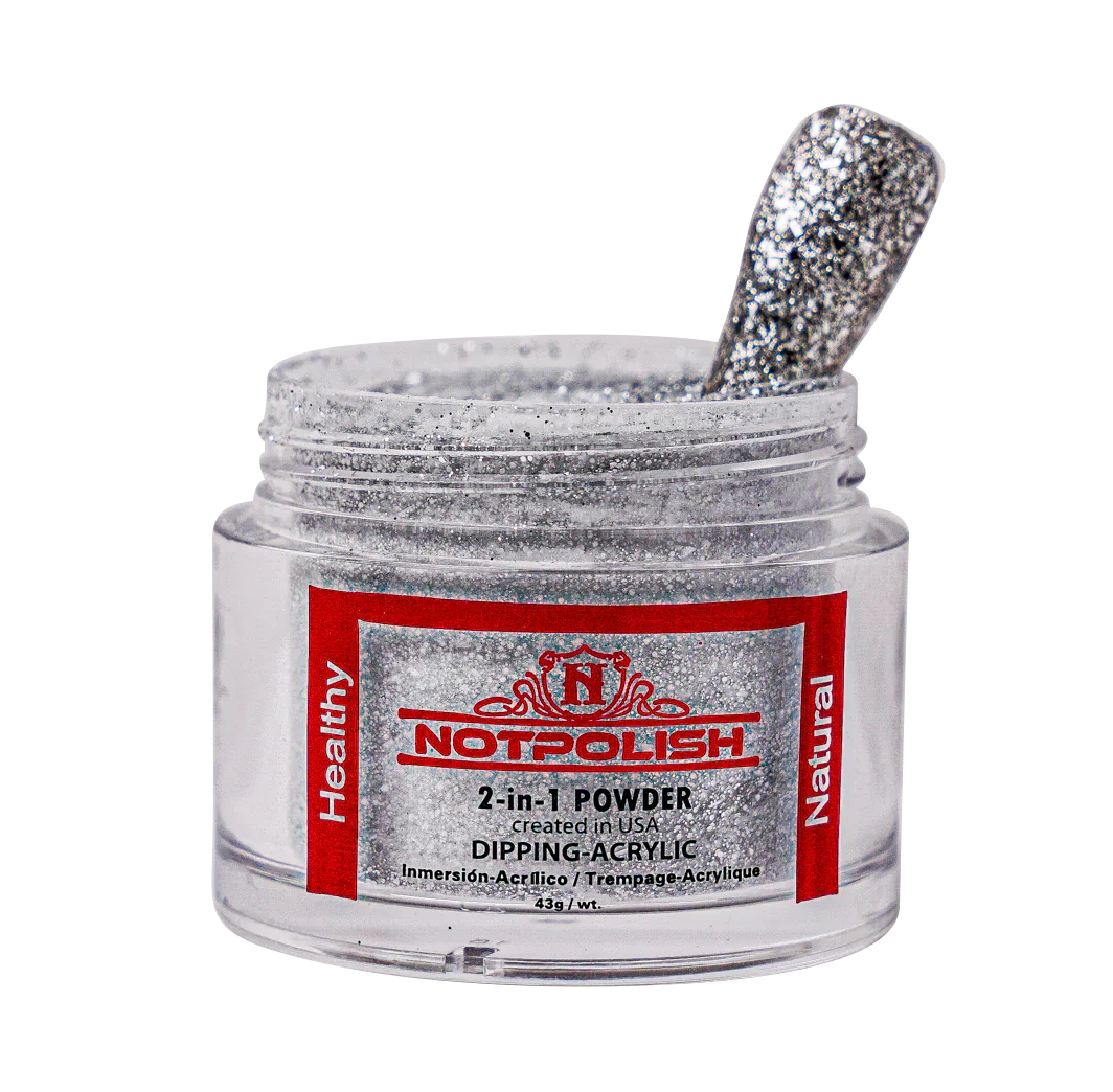 Notpolish 2 in 1 powder - m84 ice castle - 2 oz - acrylic
