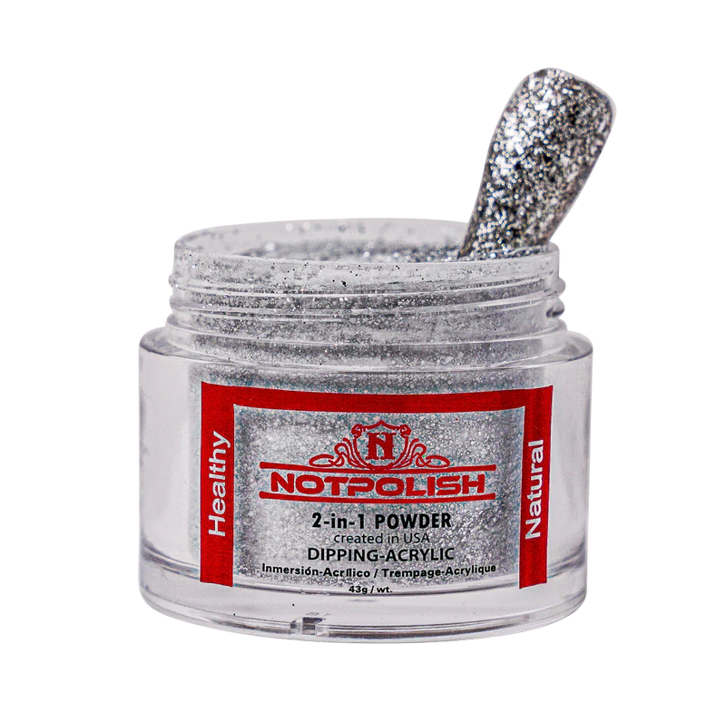 Notpolish 2 in 1 powder - m84 ice castle - 2 oz - acrylic