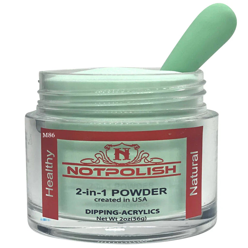 Notpolish 2 in 1 powder - m86 blooming mint - 2 oz